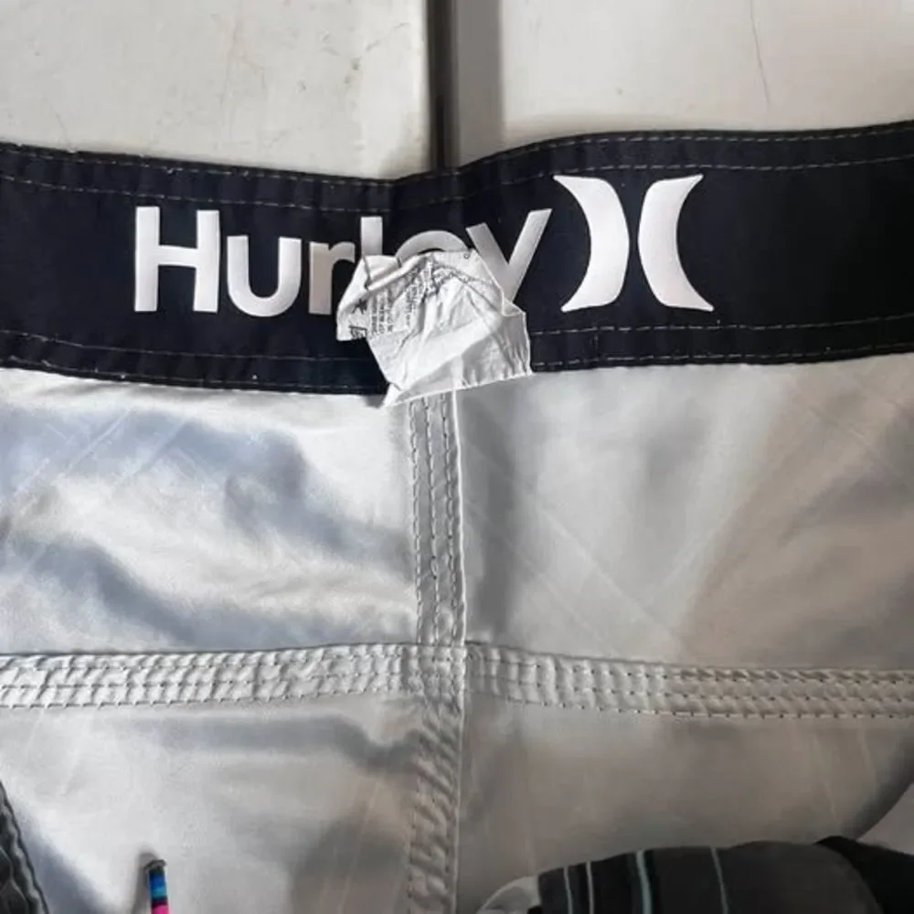 Hurley Plaid Board Shorts grey men’s size 36